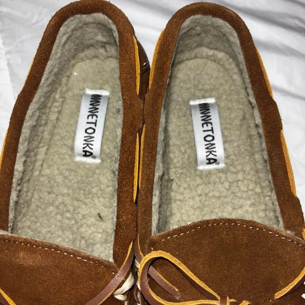 Minnetonka Men's Brown and Tan Loafers